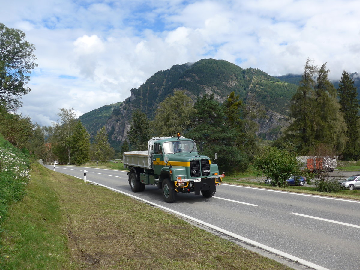 (184'848) - Stutz, Frauenfeld - TG 11'585 - Saurer am 16. September 2017 in Cazis, Bndner Arena