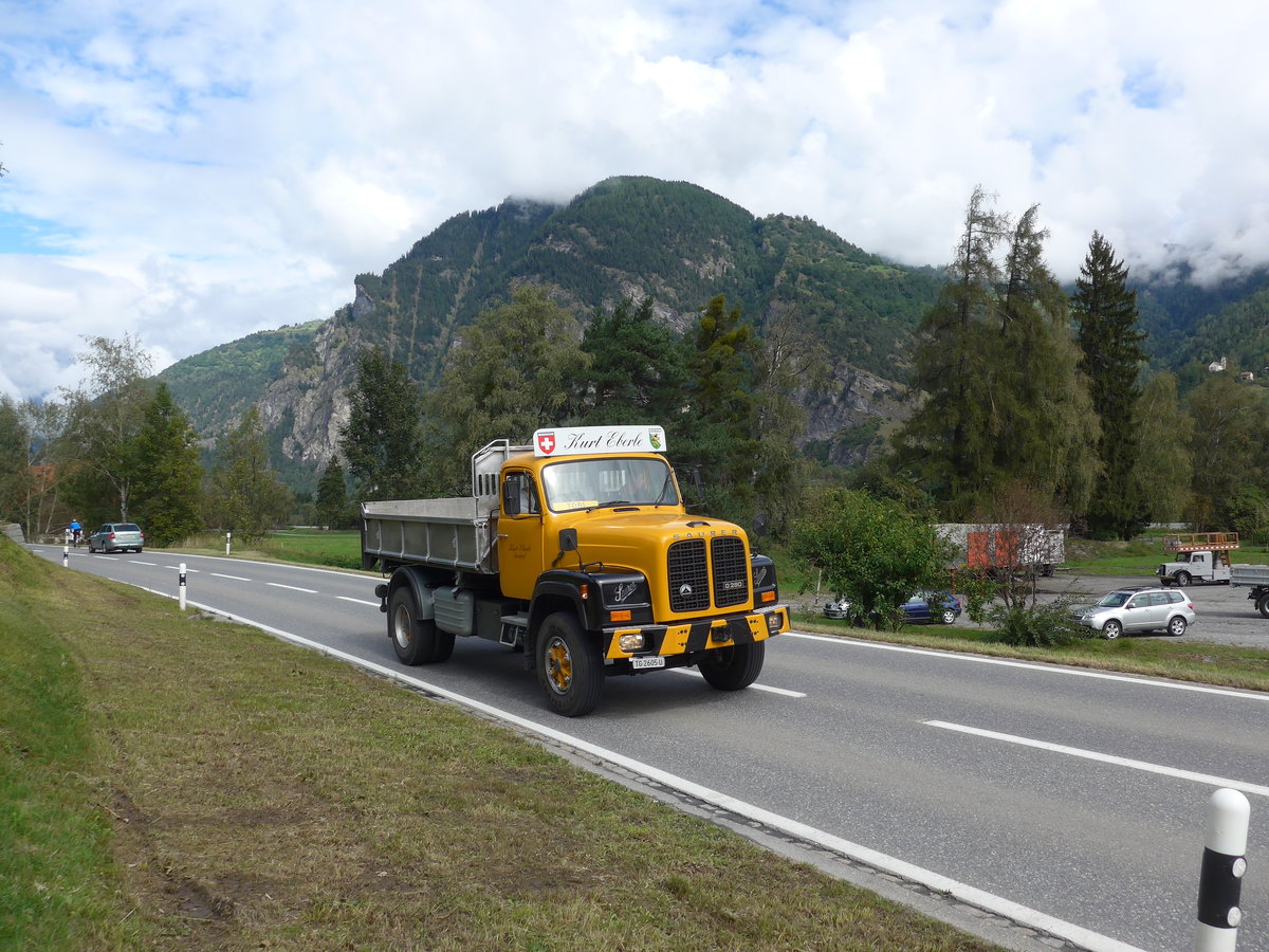 (184'868) - Eberle, Freidorf - TG 2605 U - Saurer am 16. September 2017 in Cazis, Bndner Arena