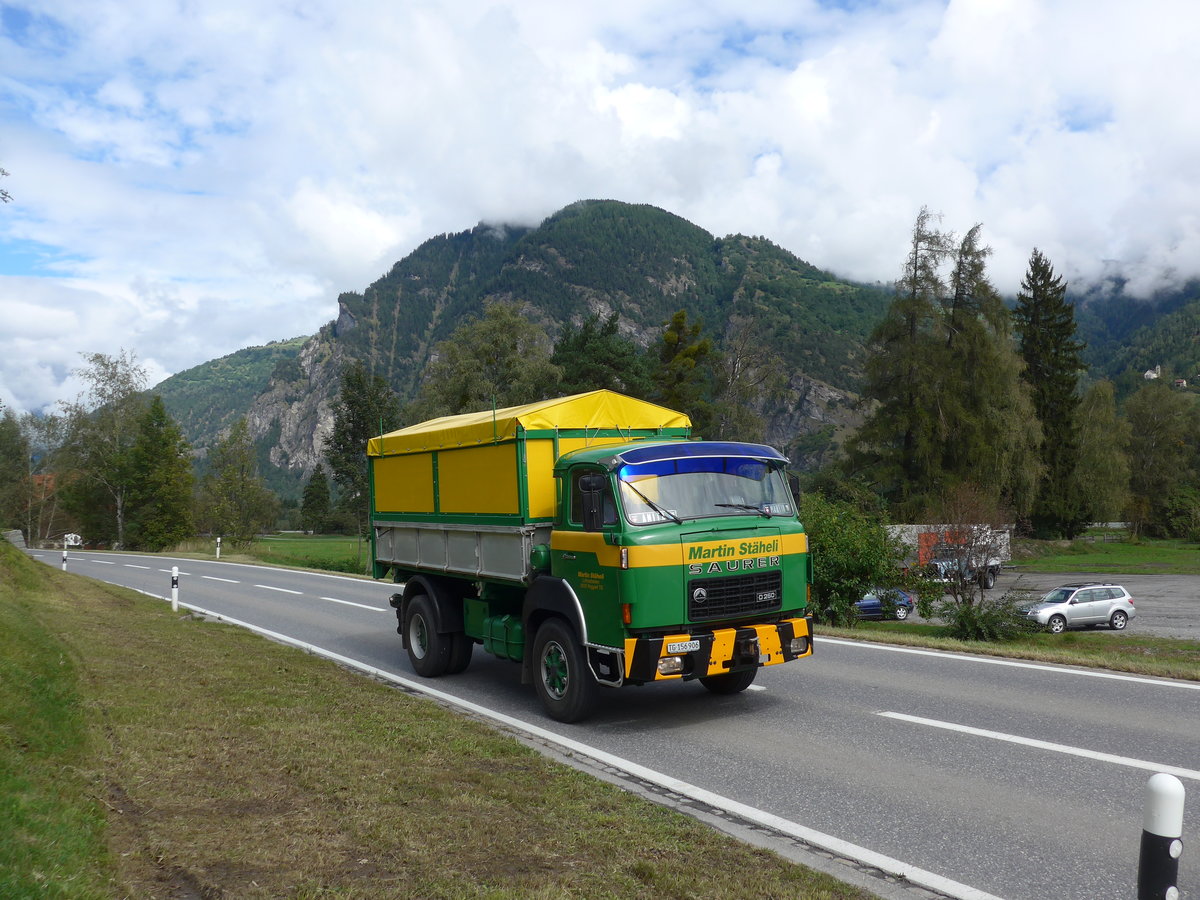 (184'871) - Stheli, Roggwil - TG 156'906 - Saurer am 16. September 2017 in Cazis, Bndner Arena