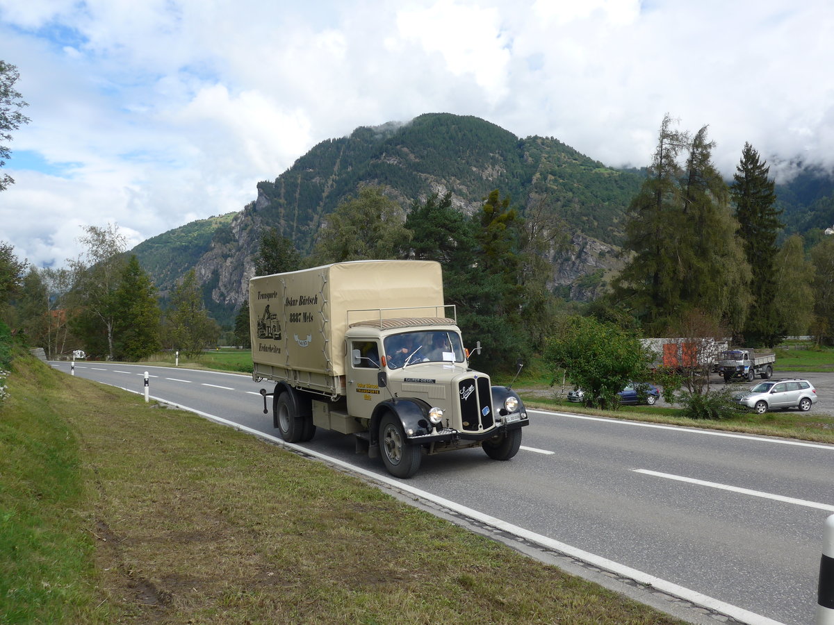 (184'885) - Brtsch, Mels - SG 388'008 - Saurer am 16. September 2017 in Cazis, Bndner Arena