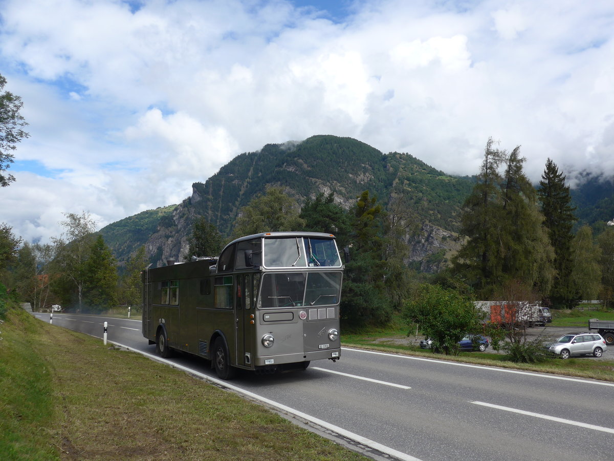 (184'886) - Schneider, Schmerikon - SG 13'934 - FBW/Tscher Hochlenker (ex Basler, Hofstetten; ex VBZ Zrich Nr. 244) am 16. September 2017 in Cazis, Bndner Arena