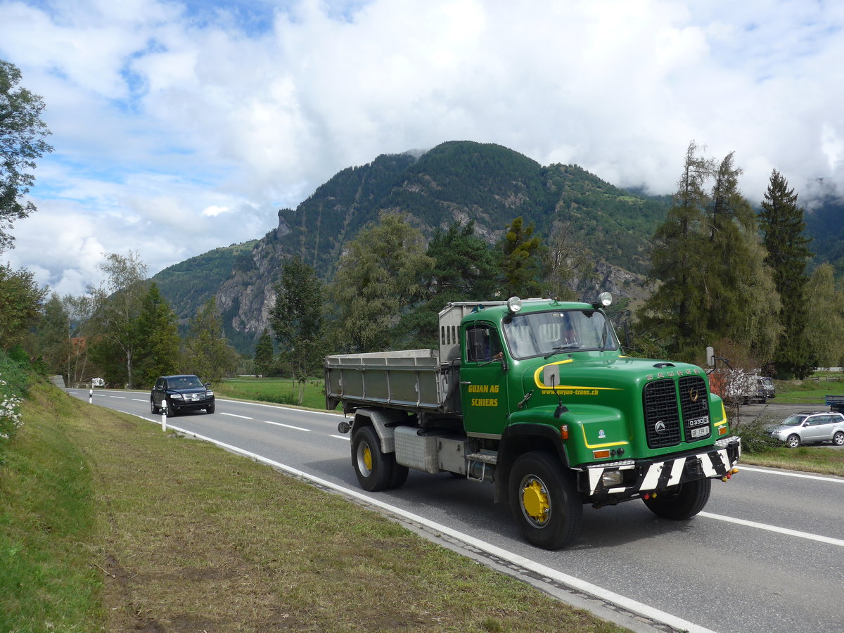 (184'898) - Gujan, Schiers - GR 739 U - Saurer am 16. September 2017 in Cazis, Bndner Arena