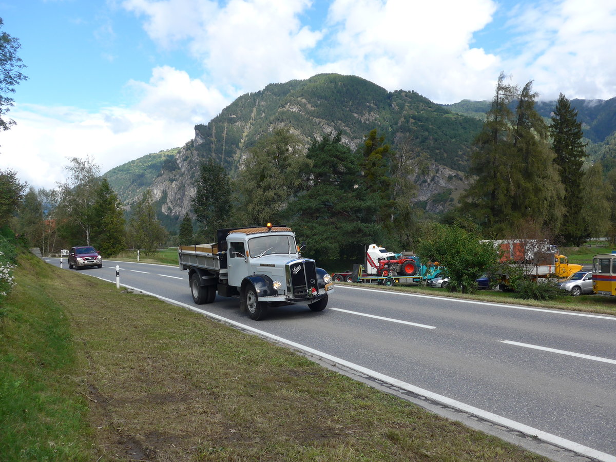 (184'937) - Saurer - VD 394'722 - am 16. September 2017 in Cazis, Bndner Arena