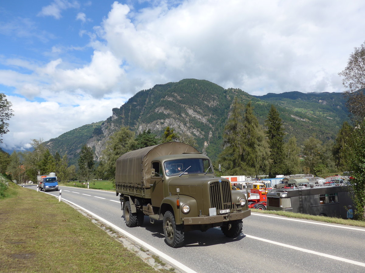 (184'977) - Saurer - GR 138 U - am 16. September 2017 in Cazis, Bndner Arena