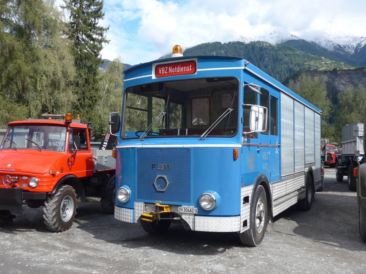 (184'988) - VBZ Zrich - Nr. 440/ZH 30'462 U - FBW am 16. September 2017 in Cazis, Bndner Arena