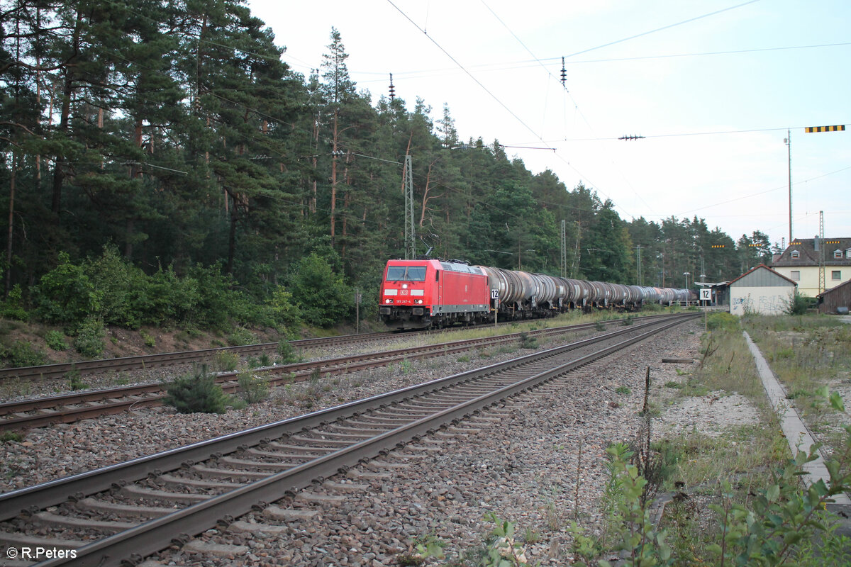 185 247-4 mit einem Kesselzug in Ochenbruck. 12.09.23