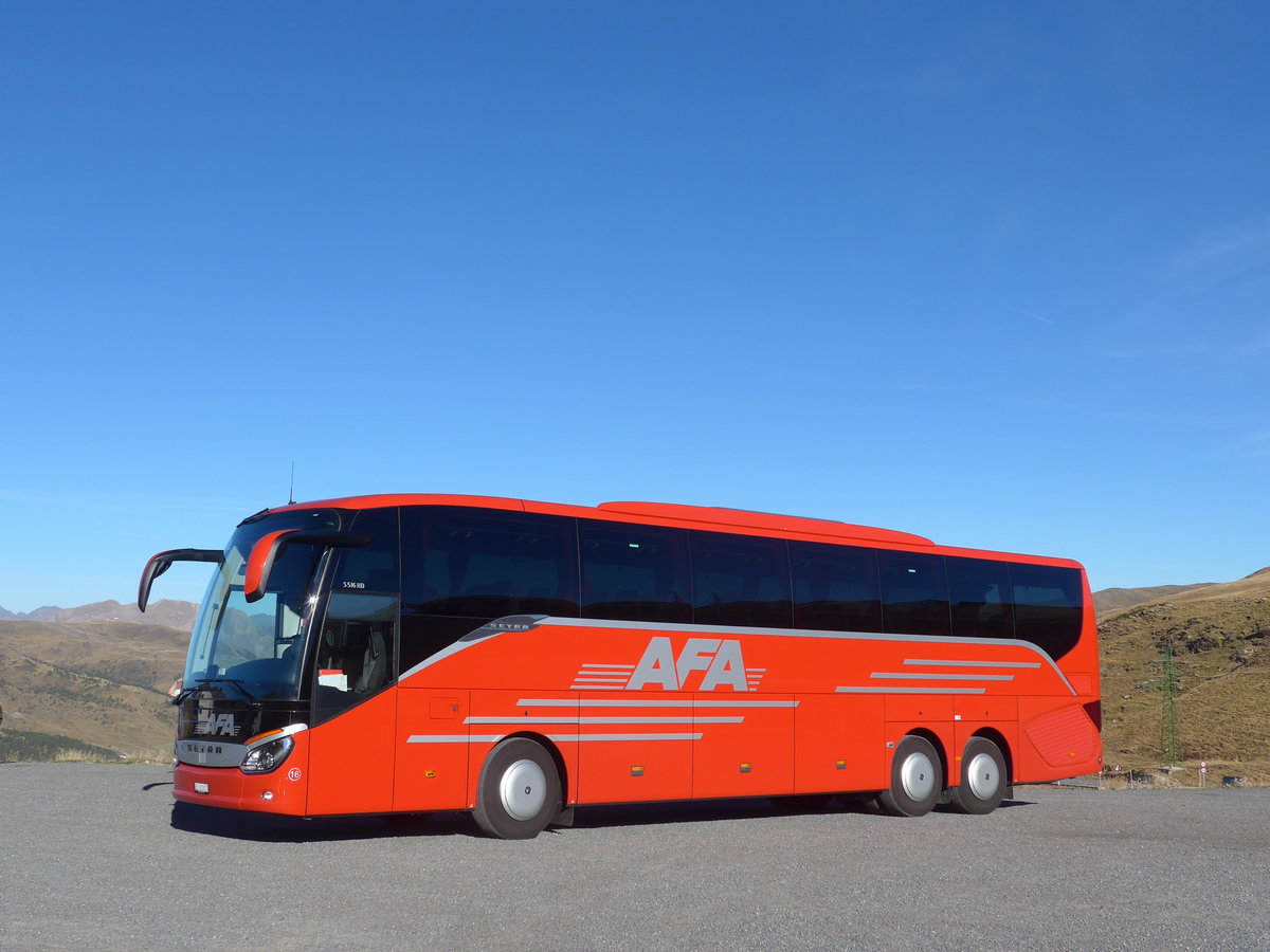 (185'612) - Aus der Schweiz: AFA Adelboden - Nr. 16/BE 21'181 - Setra am 29. September 2017 auf dem Port d'Envalira, 2408 Meter ber Meer