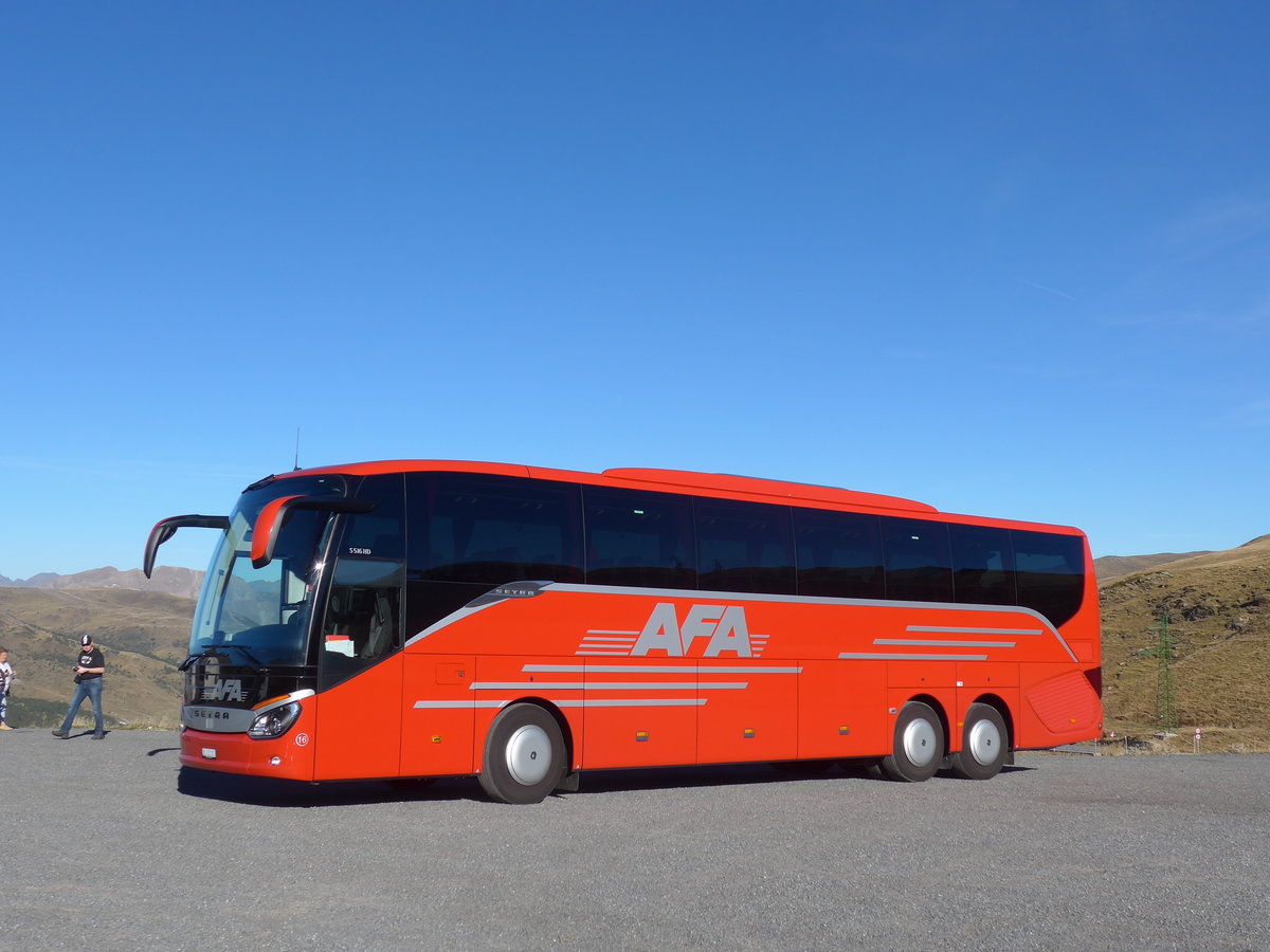 (185'613) - Aus der Schweiz: AFA Adelboden - Nr. 16/BE 21'181 - Setra am 29. September 2017 auf dem Port d'Envalira, 2408 Meter ber Meer