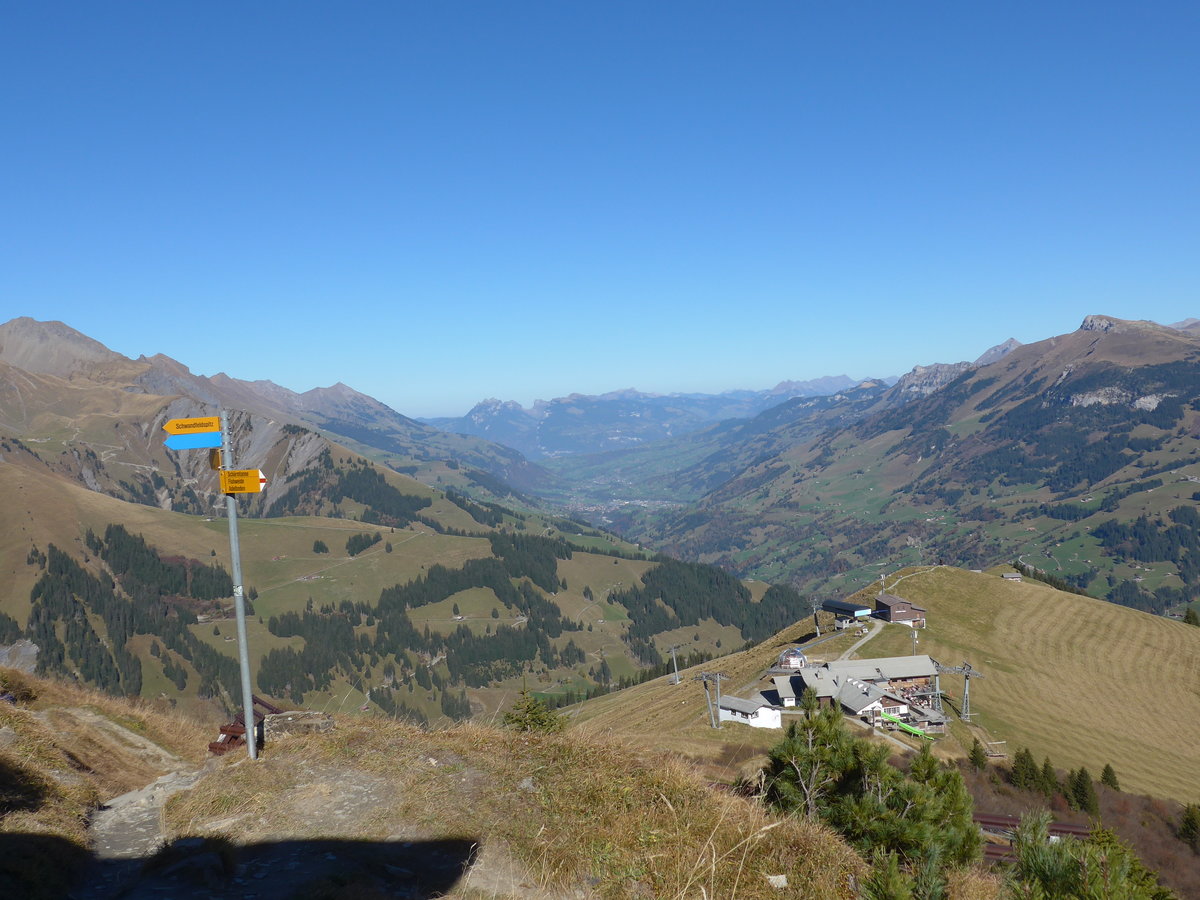 (185'844) - Bergstationen Tschenten und Mser am 15. Oktober 2017 oberhalb Adelboden