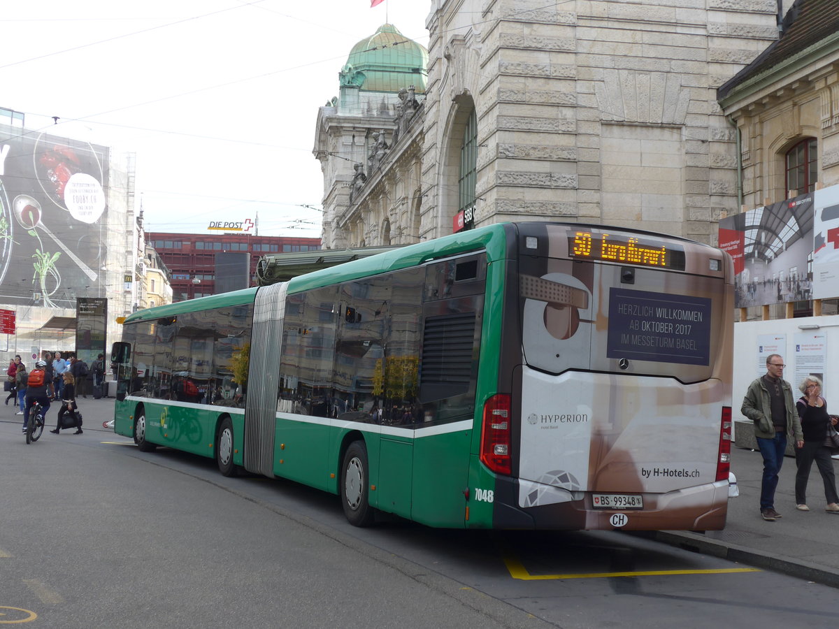 (186'068) - BVB Basel - Nr. 7048/BS 99'348 - Mercedes am 21. August 2017 beim Bahnhof Basel