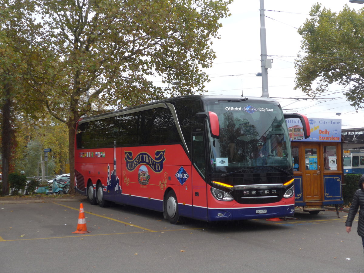 (186'158) - Meier, Zrich - ZH 301'569 - Setra am 27. Oktober 2017 in Zrich, Sihlquai