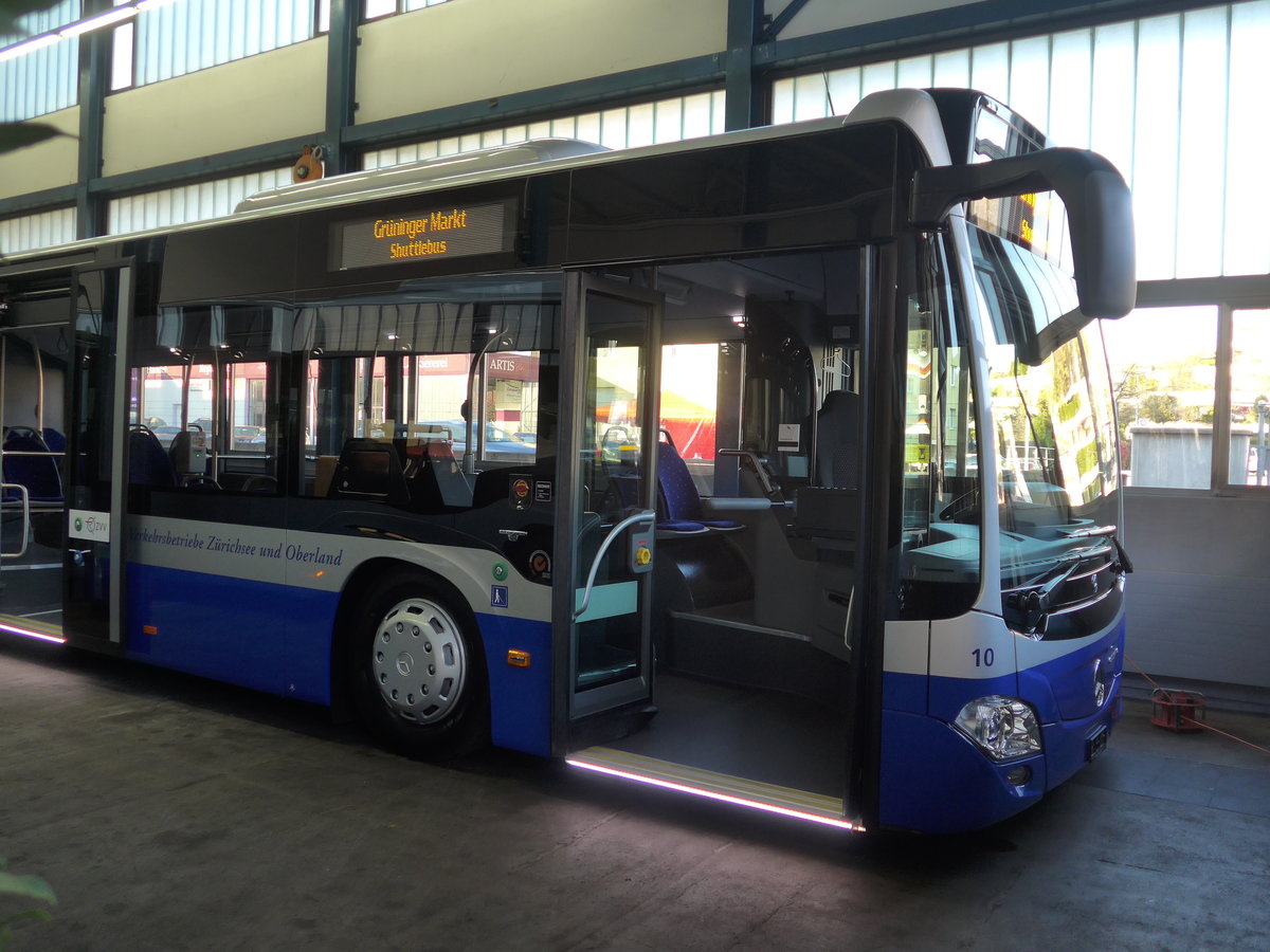 (186'226) - VZO Grningen - Nr. 10 - Mercedes am 3. November 2017 in Kloten, EvoBus (Teilaufnahme)