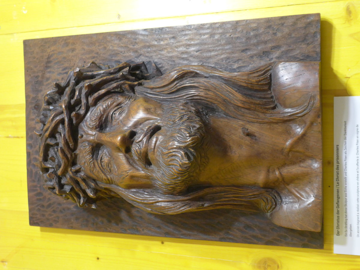 (186'279) - Christus-Skulptur, angefertigt von einem ehemaligen Hftling am 10. November 2017 in Bern, Heilsarmee Museum
