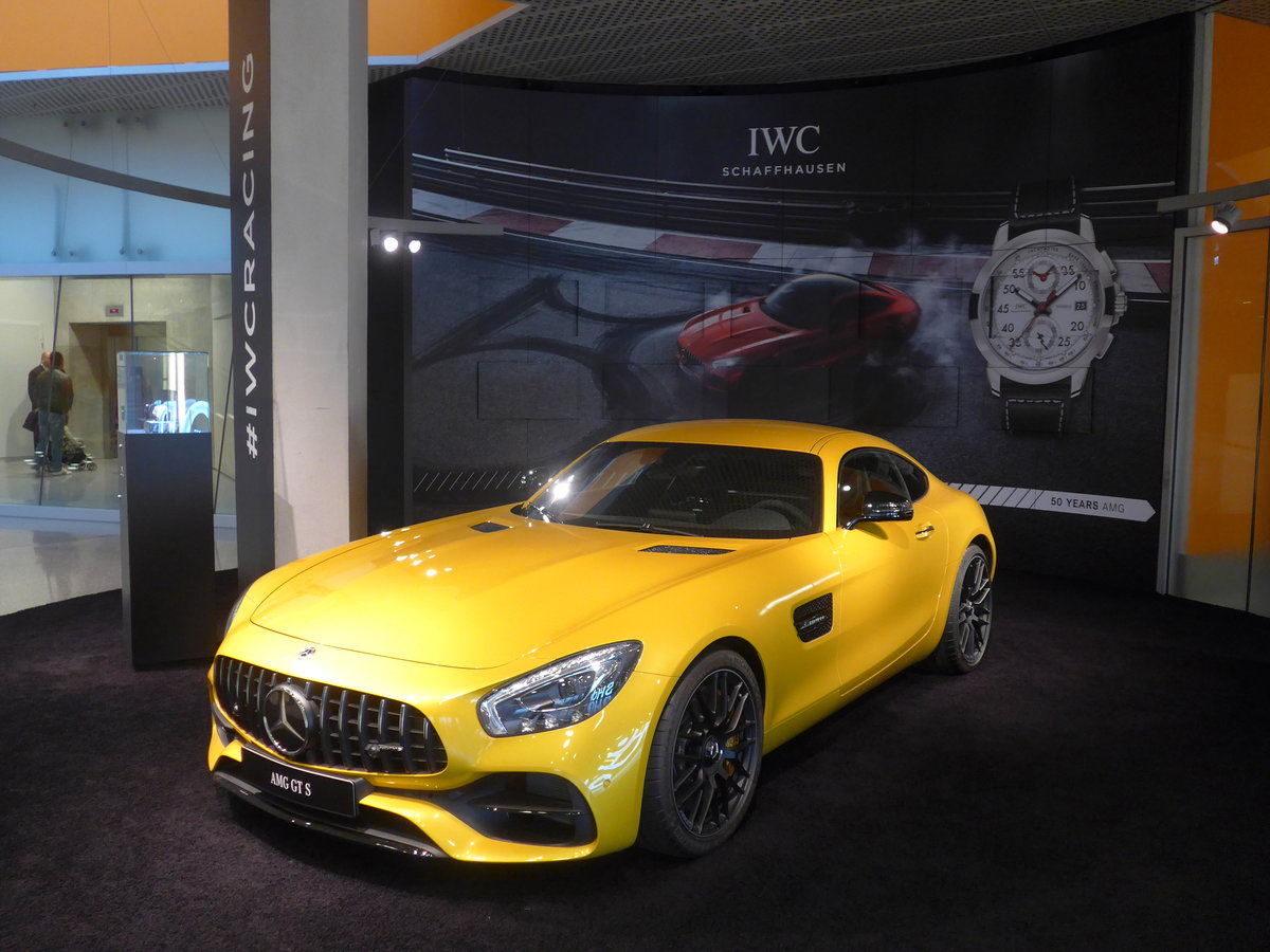 (186'302) - Mercedes-AMG GT S am 12. November 2017 in Stuttgart, Mercedes-Benz Museum