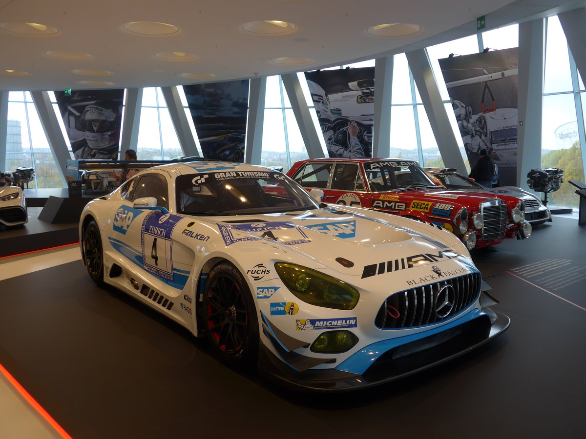 (186'467) - Mercedes-AMG GT 3 von 2016 am 12. November 2017 in Stuttgart, Mercedes-Benz Museum