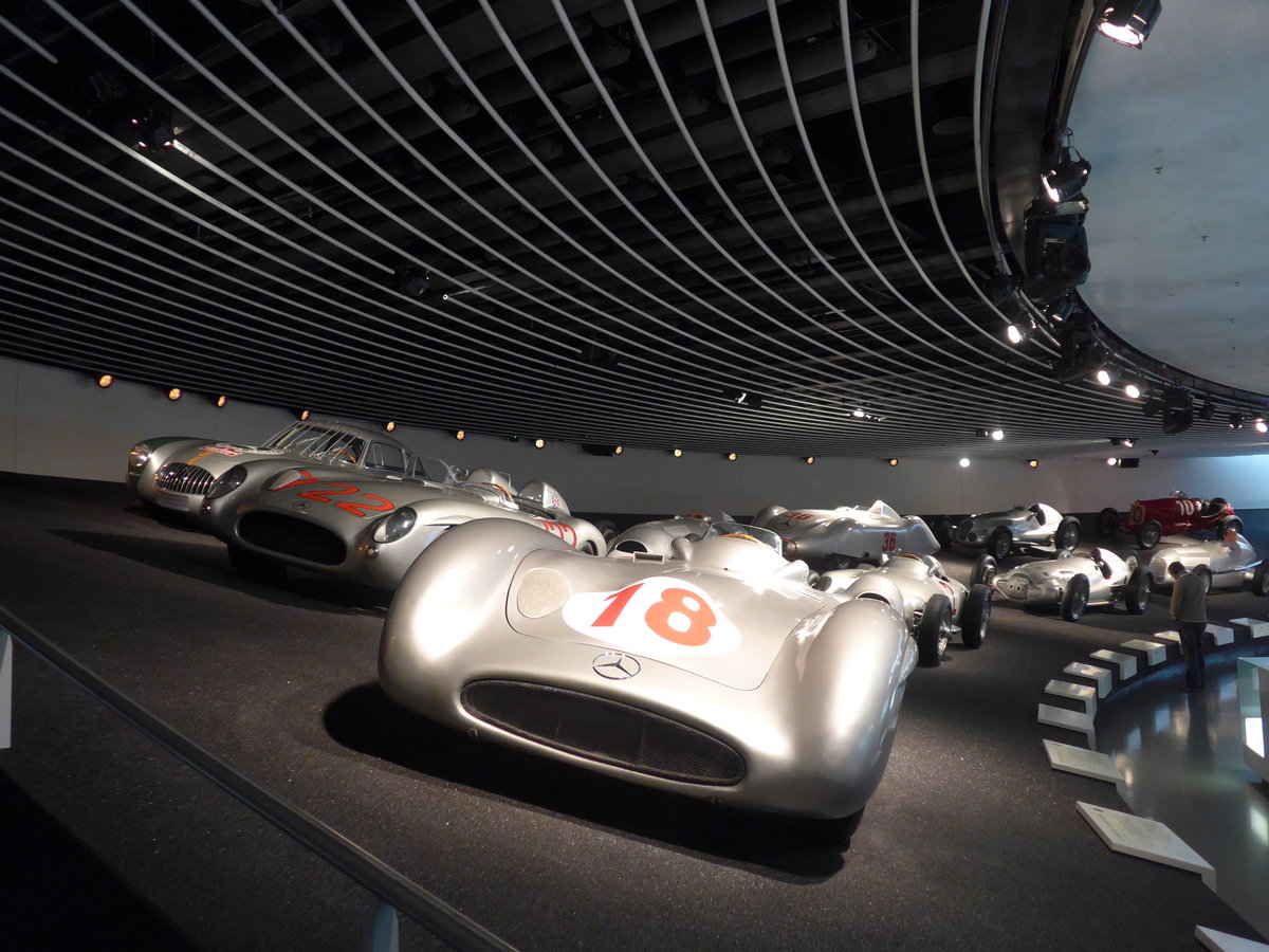 (186'478) - Verschiedene Mercedes-Benz Rennwagen am 12. November 2017 in Stuttgart, Mercedes-Benz Museum
