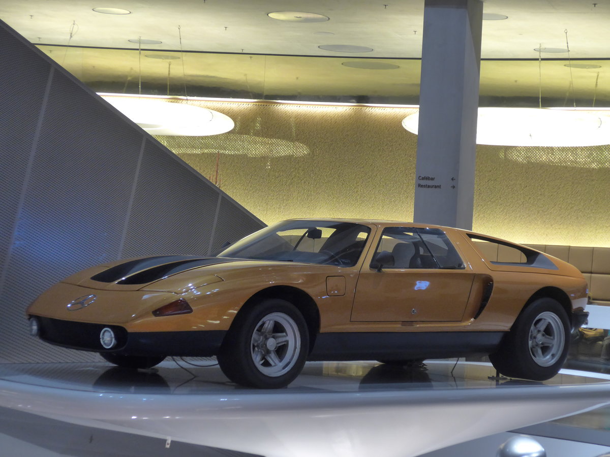 (186'495) - Mercedes-Benz C 111 von 1970 am 12. November 2017 in Stuttgart, Mercedes-Benz Museum