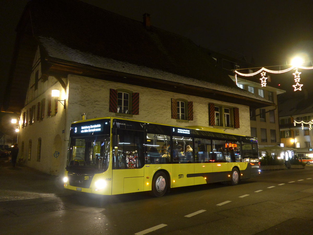 (186'792) - STI Thun - Nr. 400/BE 849'400 - MAN am 7. Dezember 2017 in Thun, Sternenplatz