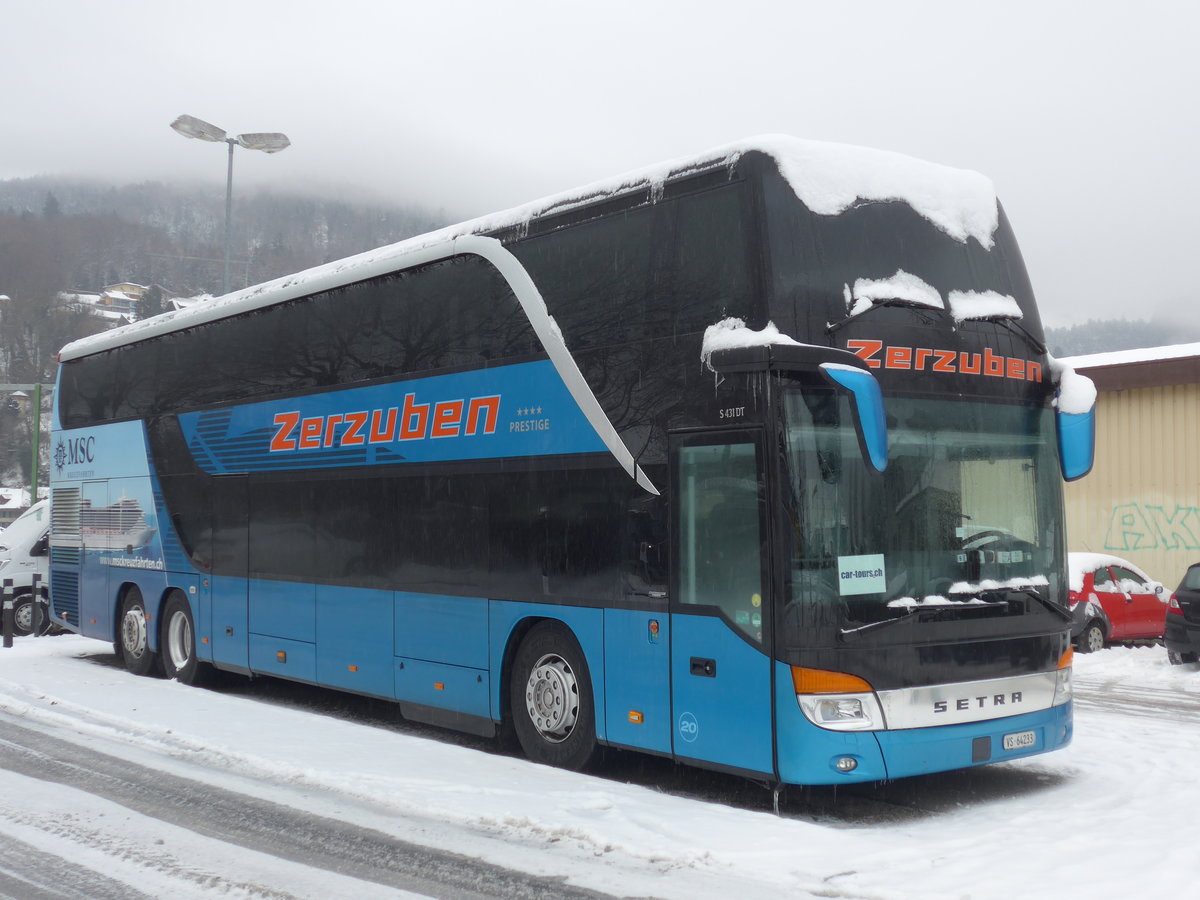 (186'932) - Zerzuben, Visp-Eyholz - Nr. 20/VS 64'233 - Setra am 10. Dezember 2017 in Thun, Seestrasse