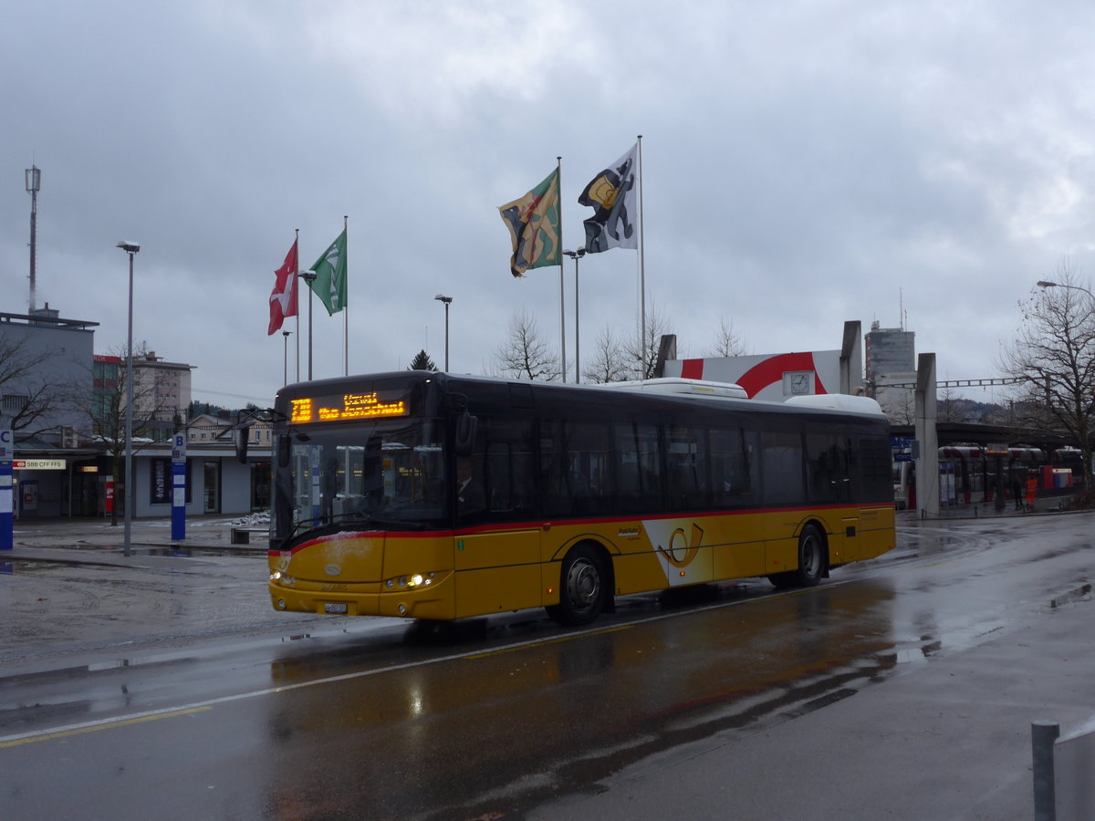 (186'958) - Schmidt, Oberbren - SG 267'101 - Solaris am 14. Dezember 2017 beim Bahnhof Wil