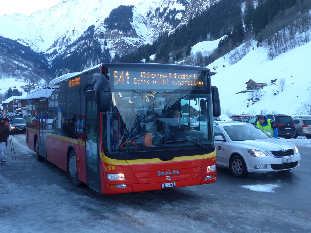 (187'493) - AS Engi - Nr. 1/SP/GL 7701 - MAN am 31. Dezember 2017 in Elm, Sportbahnen