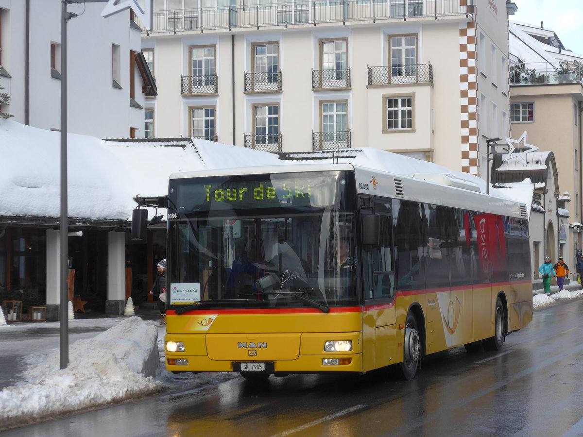 (187'565) - Dnser, Trimmis - GR 7905 - MAN am 1. Januar 2018 in Lenzerheide, Post