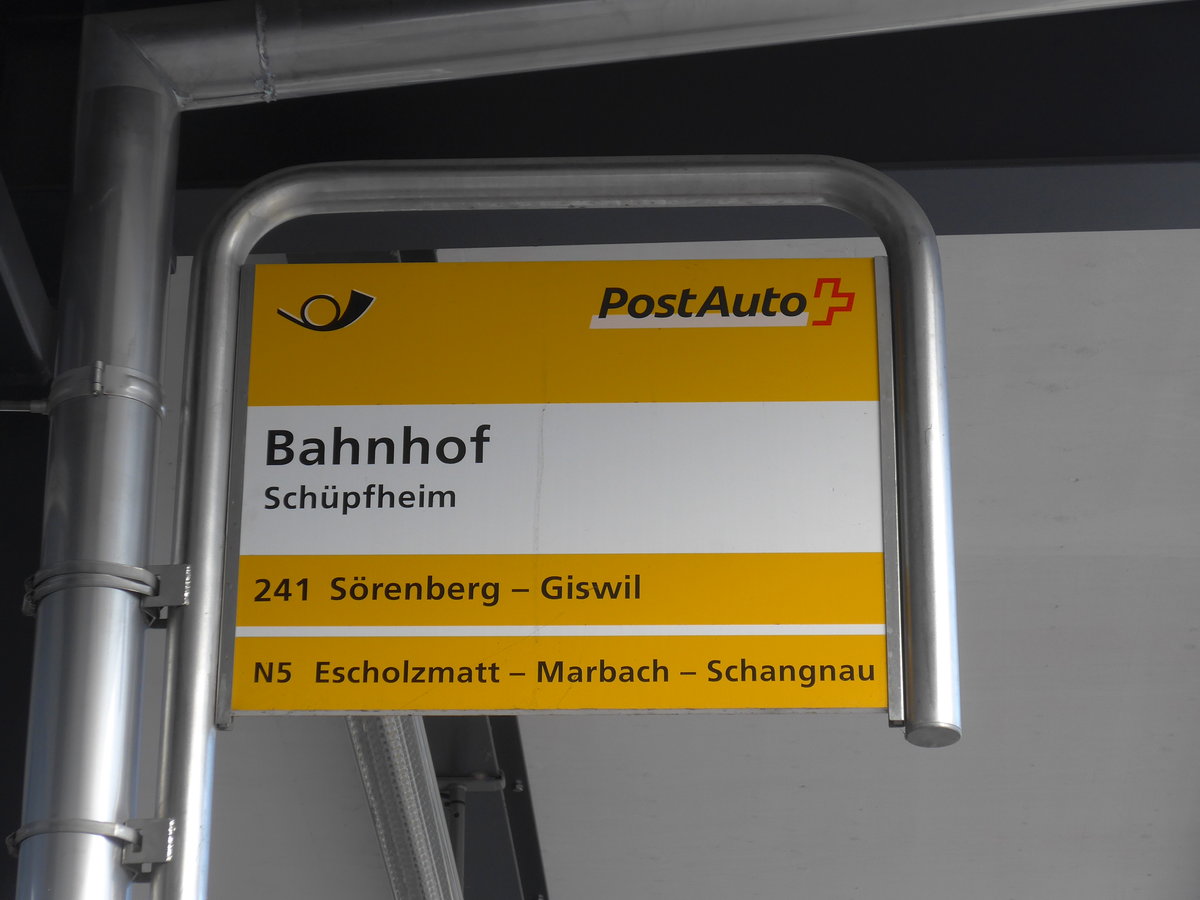 (187'651) - PostAuto-Haltestelle - Schpfheim, Bahnhof - am 2. Januar 2018