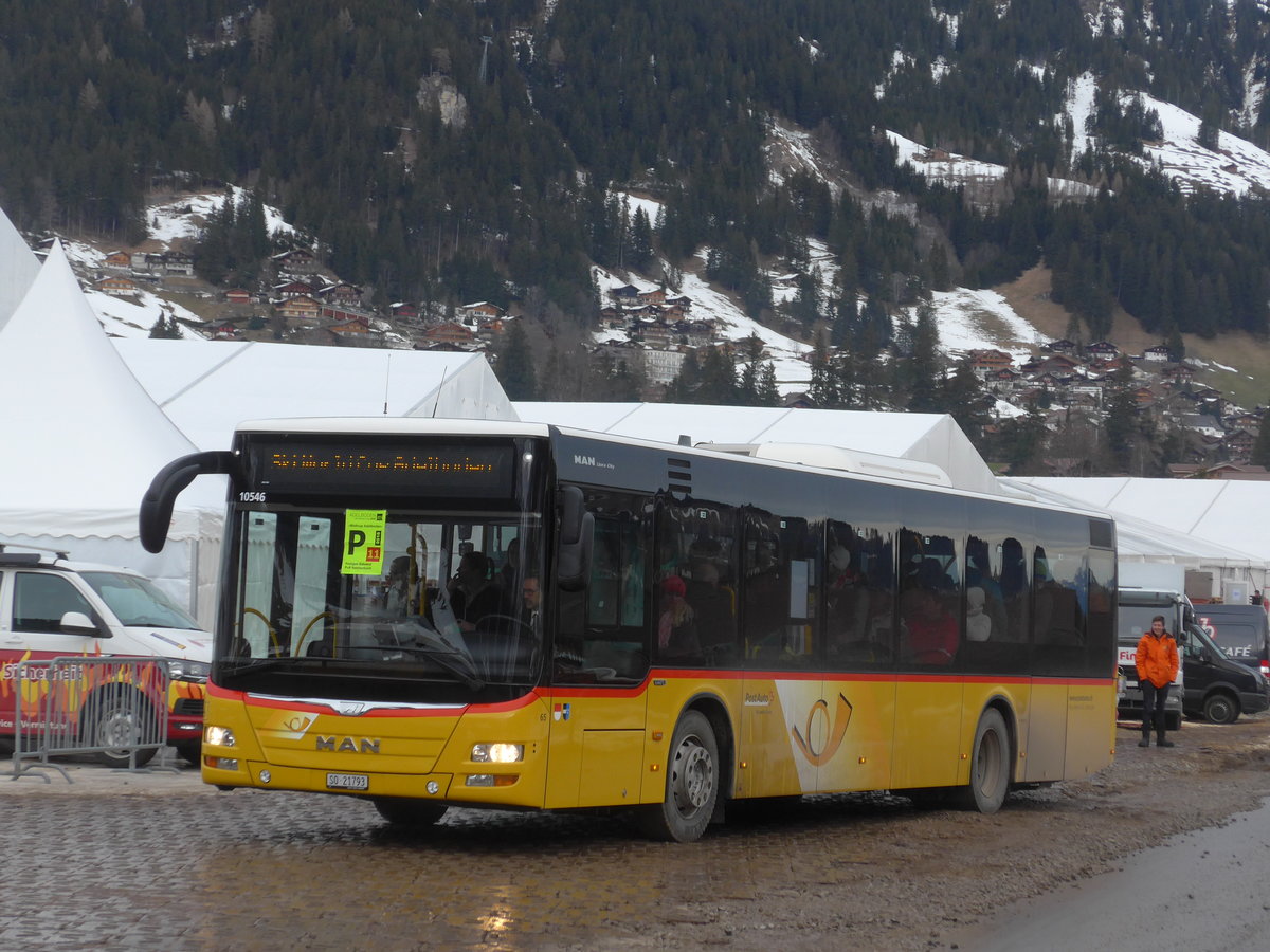 (187'725) - Wyss, Boningen - Nr. 65/SO 21'793 - MAN am 7. Januar 2018 in Adelboden, Weltcup