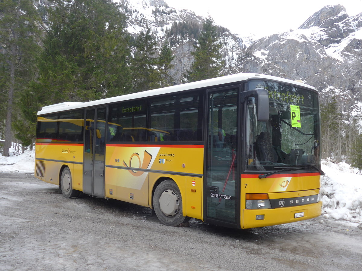 (187'777) - Tschannen, Zofingen - Nr. 7/AG 14'483 - Setra am 7. Januar 2018 in Adelboden, Unter dem Birg