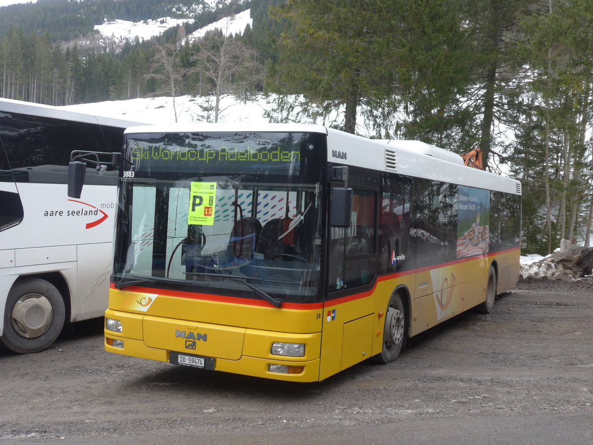 (187'803) - Wyss, Boningen - Nr. 38/SO 59'474 - MAN am 7. Januar 2018 in Adelboden, Unter dem Birg