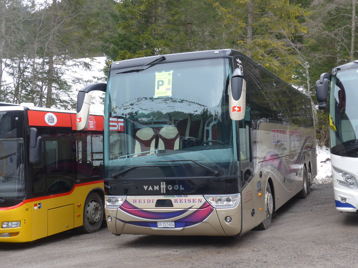 (187'827) - Heidi, Liesberg - SO 157'604 - Van Hool am 7. Januar 2018 in Adelboden, Unter dem Birg