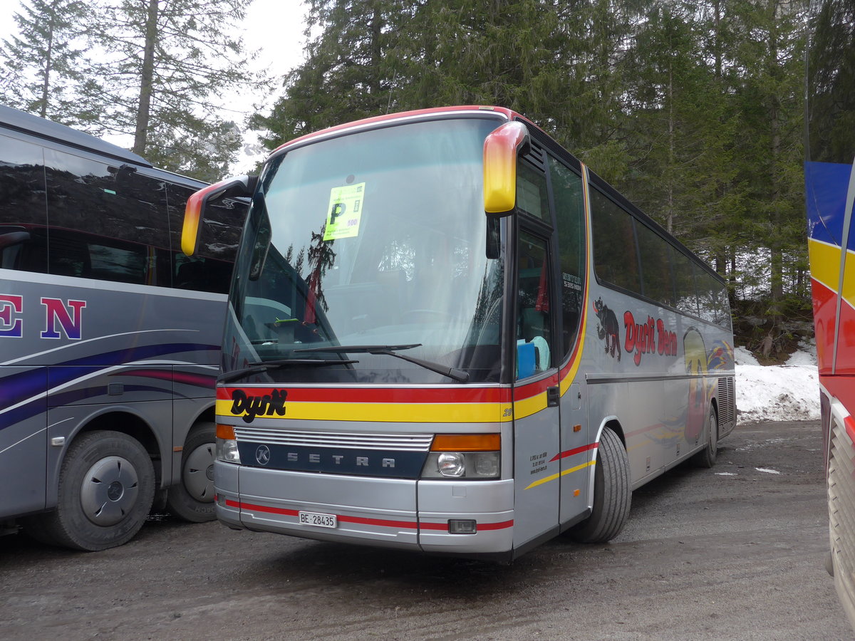 (187'836) - Dysli, Bern - Nr. 28/BE 28'435 - Setra am 7. Januar 2018 in Adelboden, Unter dem Birg