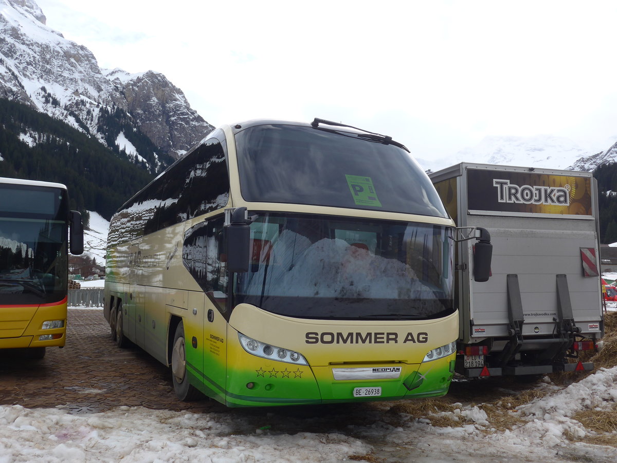 (187'845) - Sommer, Grnen - BE 26'938 - Neoplan am 7. Januar 2018 in Adelboden, Weltcup