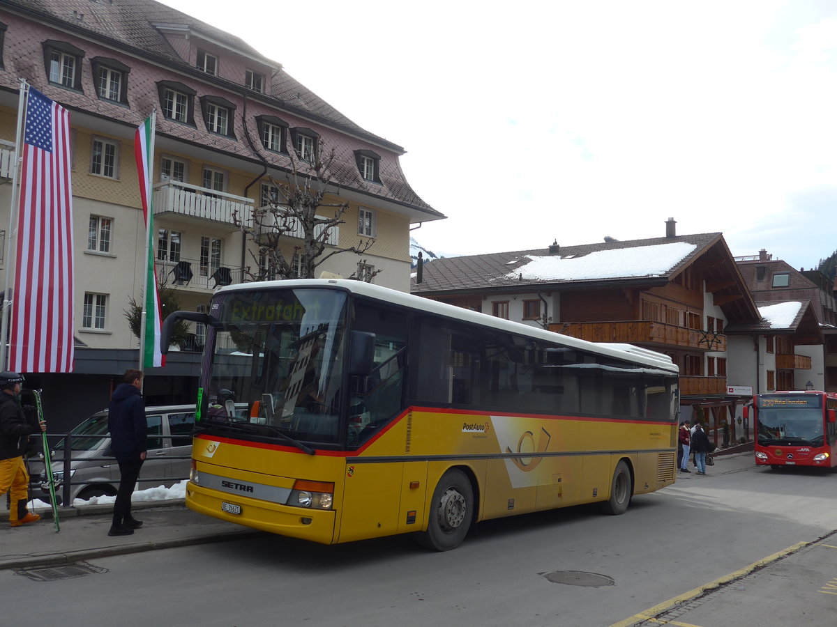 (187'858) - Spring, Schwenden - BE 26'671 - Setra am 7. Januar 2018 in Adelboden, Busstation