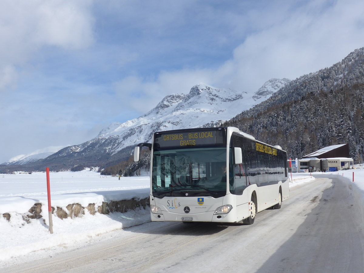 (188'133) - Corvatsch Power, Silvaplana - GR 111'219 - Mercedes am 3. Februar 2018 in Sils-Maria, Furtschellas