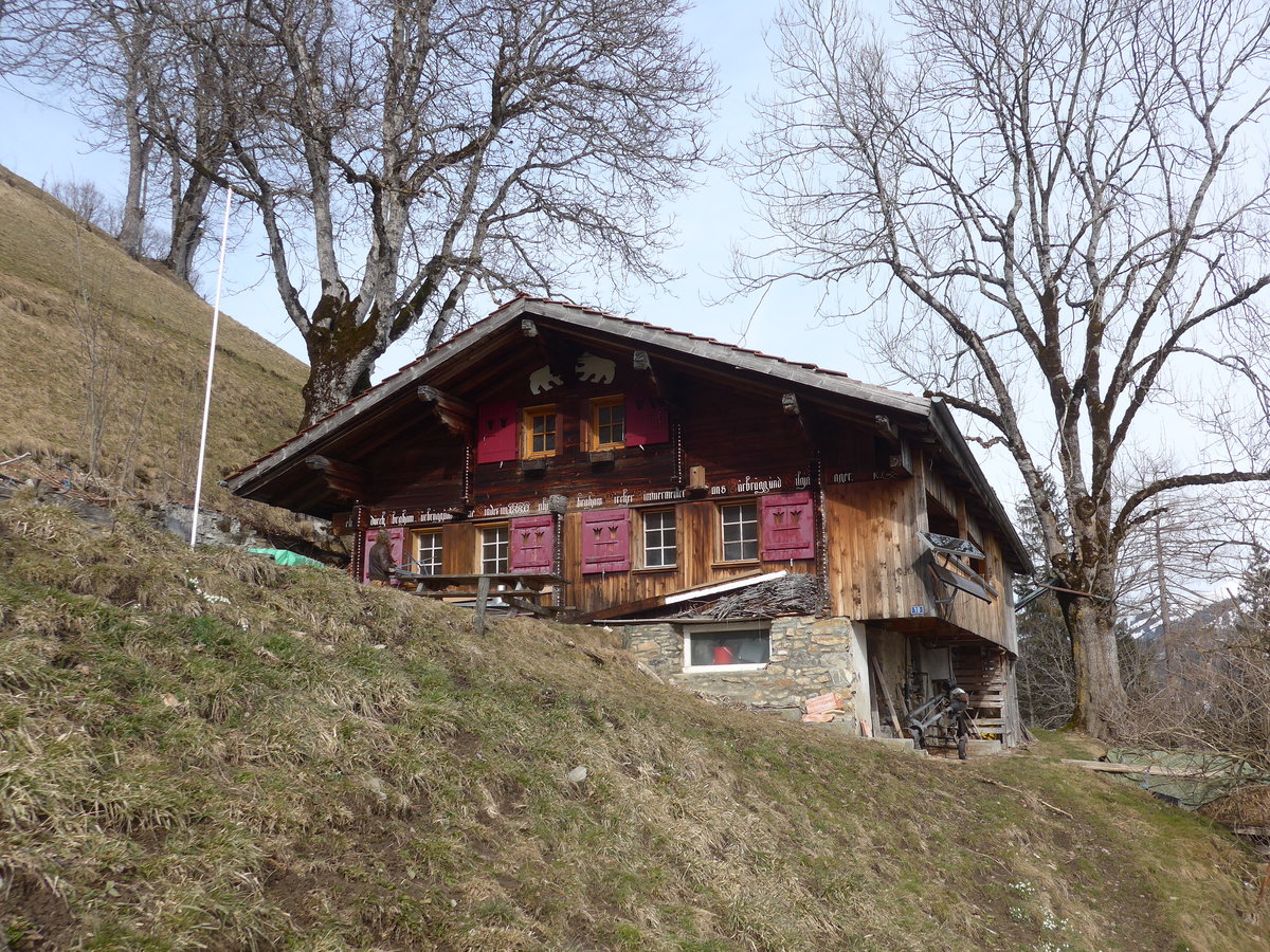 (189'098) - Das Zihl-Ladholz mit Nussbaum und Ahorn am 5. Mrz 2018 bei Achseten