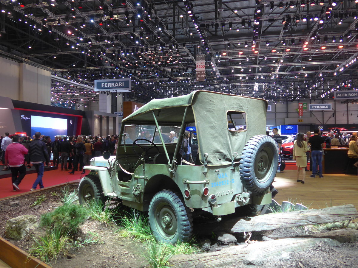 (189'225) - Willys von 1941 am 12. Mrz 2018 im Autosalon Genve