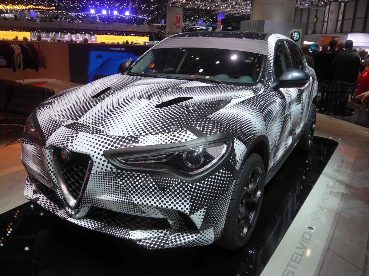 (189'228) - Alfa Romeo Stelvio am 12. Mrz 2018 im Autosalon Genve