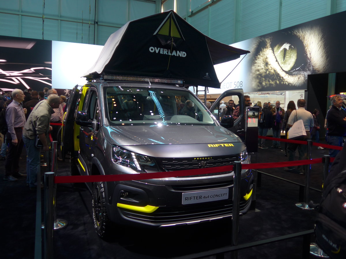 (189'241) - Peugeot Rifter 4x4 Concept am 12. Mrz 2018 im Autosalon Genve