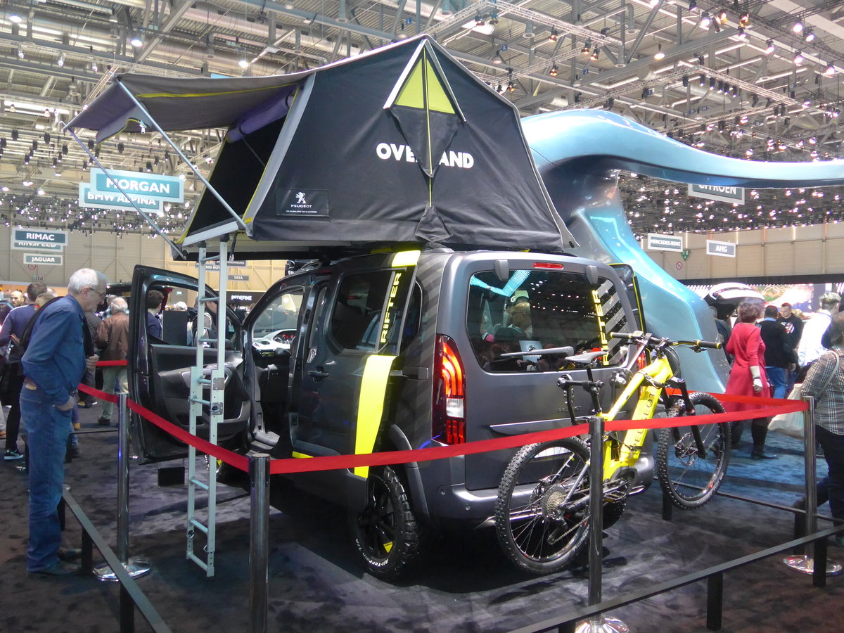 (189'242) - Peugeot Rifter 4x4 Concept am 12. Mrz 2018 im Autosalon Genve