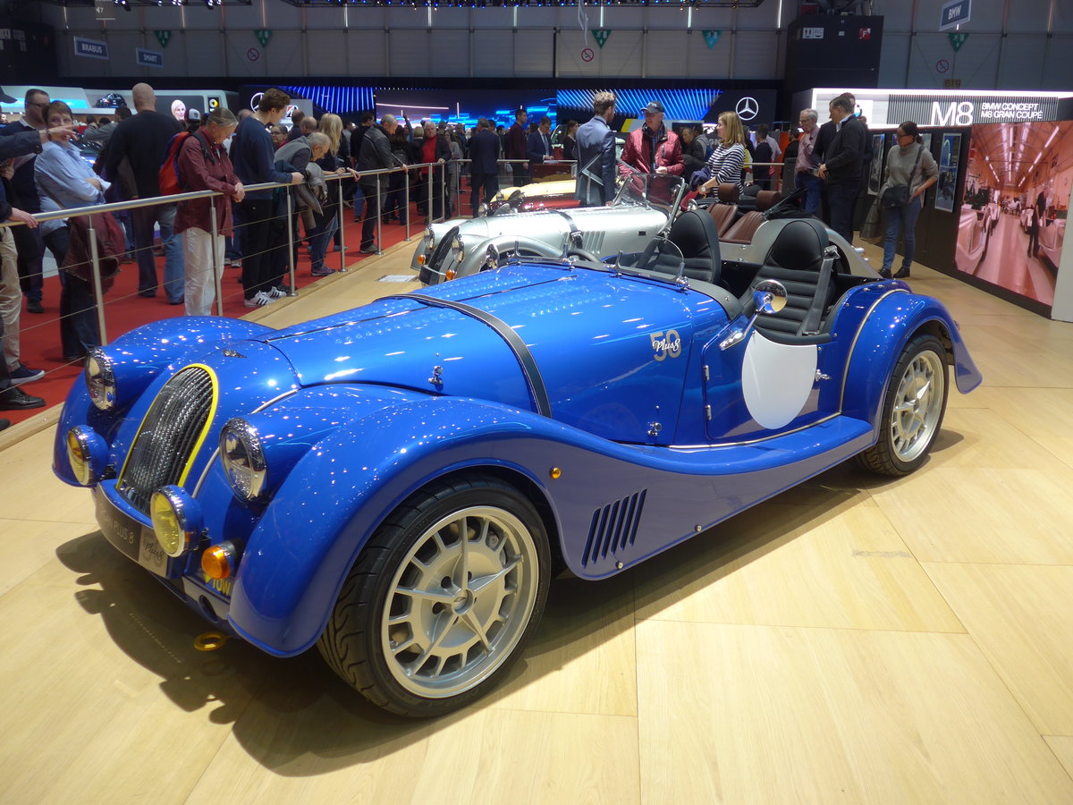 (189'245) - Morgan Plus 8 am 12. Mrz 2018 im Autosalon Genve