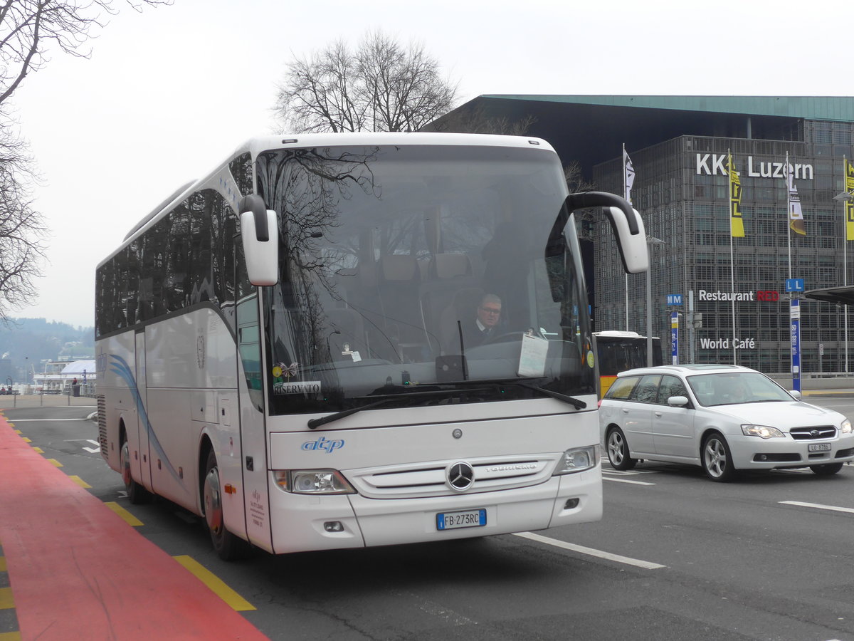 (189'317) - Aus Italien: atp, Formia - FB-273 RC - Mercedes am 17. Mrz 2018 beim Bahnhof Luzern