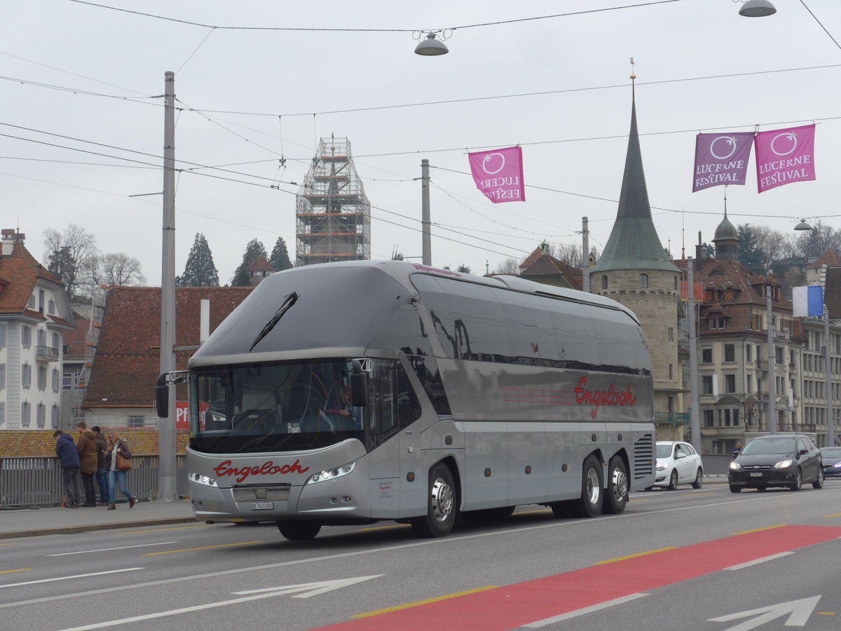 (189'393) - Engeloch, Riggisberg - BE 543'080 - Neoplan am 17. Mrz 2018 in Luzern, Bahnhofbrcke