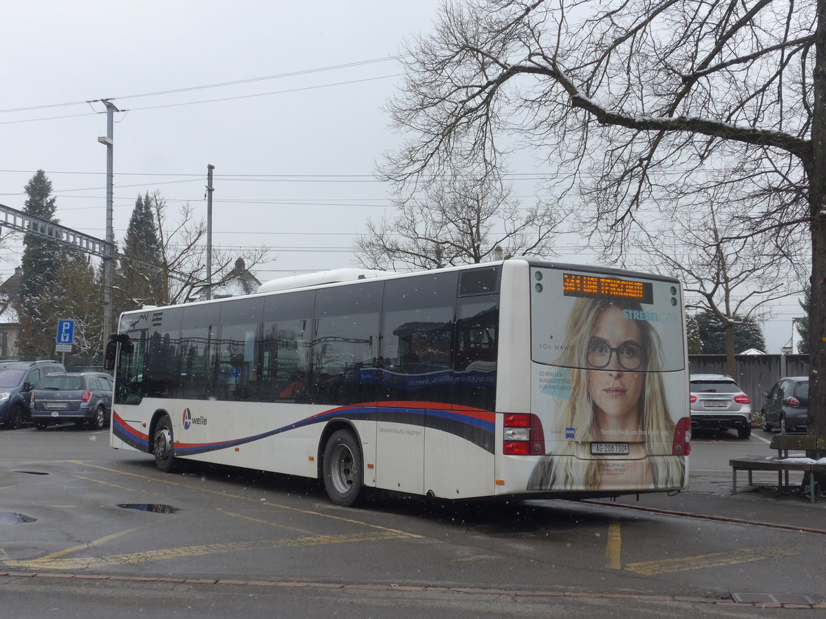 (189'512) - Geissmann, Hgglingen - AG 208'700 - MAN am 19. Mrz 2018 beim Bahnhof Wohlen