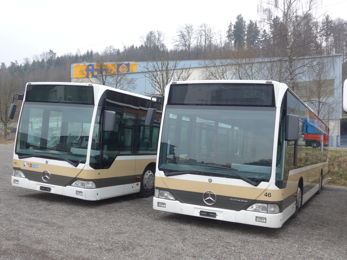 (189'582) - AZZK Zollikon - Nr. 45 + Nr. 46 - Mercedes am 19. Mrz 2018 in Kloten, EvoBus