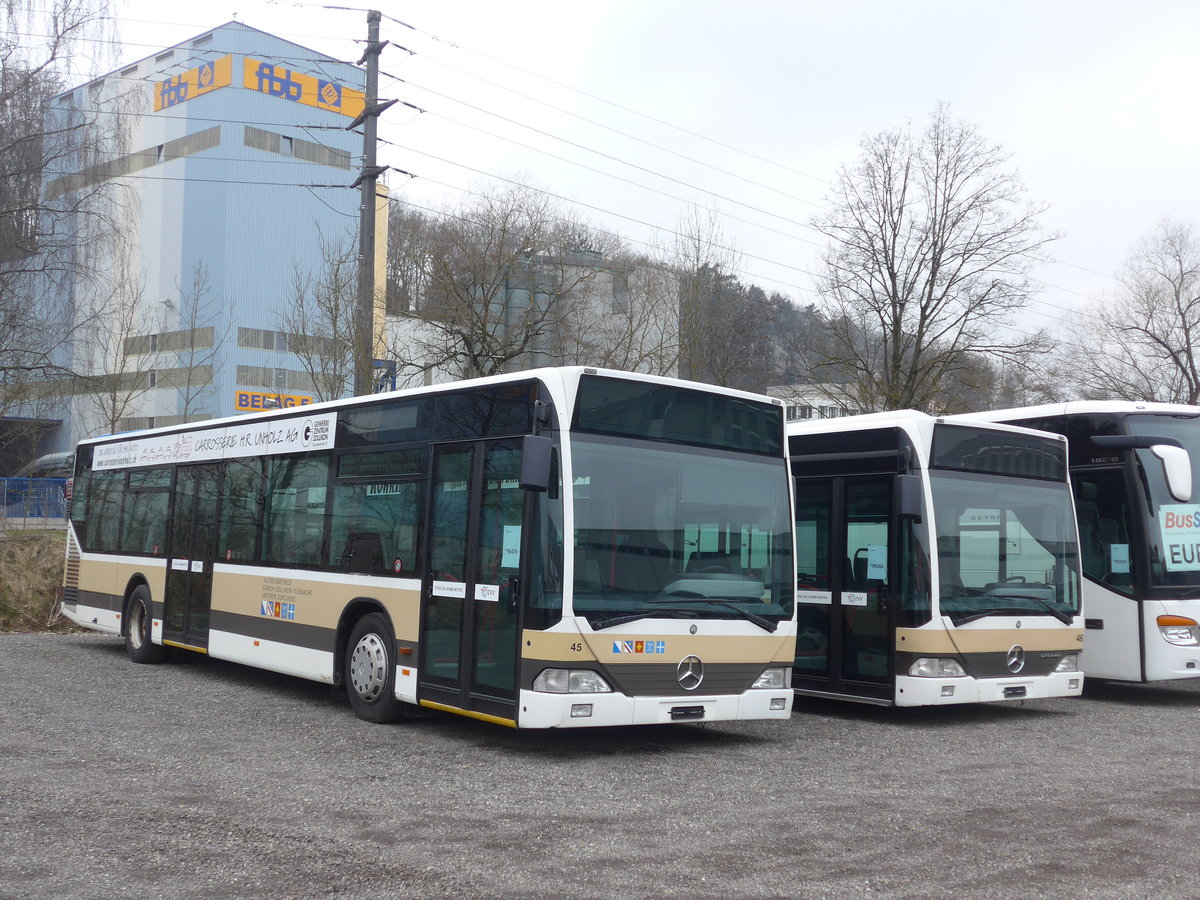 (189'589) - AZZK Zollikon - Nr. 45 - Mercedes am 19. Mrz 2018 in Kloten, EvoBus