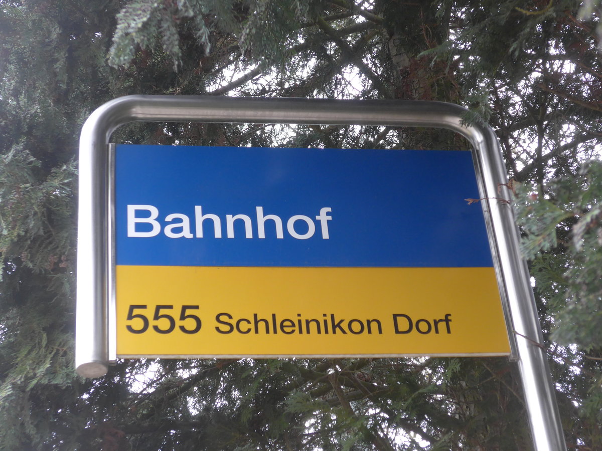 (189'681) - PostAuto-Haltestelle - Schfflinsdorf-Oberweningen, Bahnhof - am 26. Mrz 2018