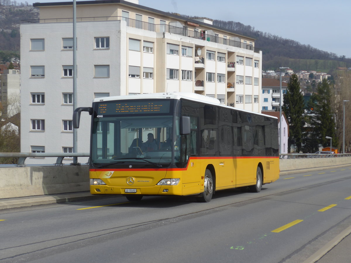 (189'939) - Tobler, Rebeuvelier - JU 55'492 - Mercedes am 2. April 2018 in Delmont, Route de Mandchourie