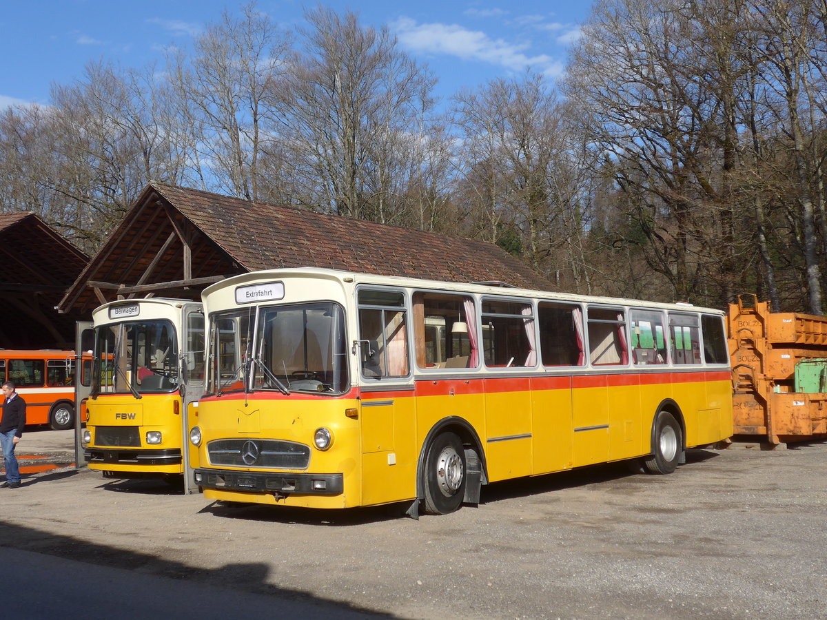 (190'030) - Schweizer, Schliern - Mercedes/R&J (ex SBE Mettleneggen, Wattenwil; ex Frommelt, FL-Vaduz) am 7. April 2018 in Oberburg, Ziegelgut