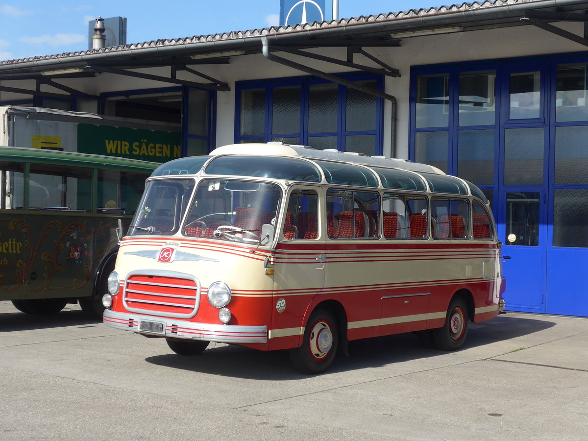 (190'035) - Lorenz, Lyssach - Setra (ex Badertscher, Bern) am 7. April 2018 in Lyssach, Garage